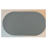 LR - Digo Wooden Desk Clock with Light Blue Oval Storage Box