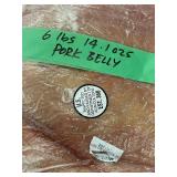 Pork Belly 6 LBS - Raw, USDA Inspected (EST 360)