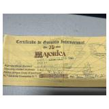 Majorica Black Imitation Pearl Necklace with Original Box and Certificate