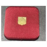 Majorica Black Imitation Pearl Necklace with Original Box and Certificate