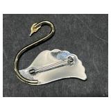 Collection of Nautical Brooches, Shell Clip, and Dolphin Necklace