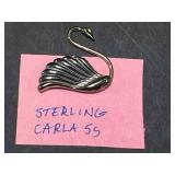 Collection of Nautical Brooches, Shell Clip, and Dolphin Necklace