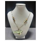 Collection of Nautical Brooches, Shell Clip, and Dolphin Necklace