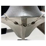 Collection of 4 Red Coral Beaded Necklaces and Silver-Tone Bracelet