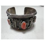 Collection of 4 Red Coral Beaded Necklaces and Silver-Tone Bracelet