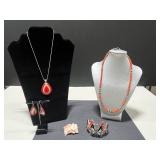 Collection of Southwestern and Vintage Jewelry - Necklaces, Earrings, Brooch, and Turquoise Ring