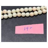 Vintage Jewelry Set: Coral Red Necklace, Double-Strand Bead Bracelet, and Brooch