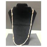 Vintage Jewelry Set: Coral Red Necklace, Double-Strand Bead Bracelet, and Brooch