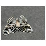 Coral and Silver Jewelry Set with Necklaces, Earrings, Brooch, and Bracelet