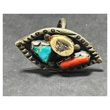 Vintage Coral Jewelry Set with Two Necklaces, Earrings, and Inlay Ring