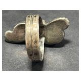 Vintage Coral and Shell Jewelry Collection with Sterling Silver Coral Turquoise Ring