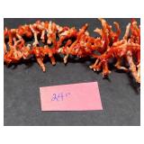 Vintage Coral and Shell Jewelry Collection with Sterling Silver Coral Turquoise Ring