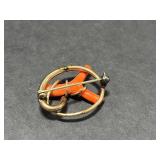 Collection of Vintage Coral Jewelry Including Necklaces, Rings, and Brooches