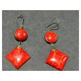 Vintage Coral Jewelry Set with Necklaces, Bracelet, Brooches, and Earrings