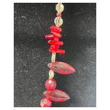 Vintage Coral and Shell Jewelry Collection - Necklaces, Brooch, Bracelet, and Pendant