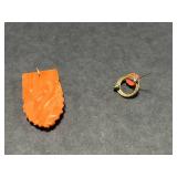 Coral Jewelry Collection Including Necklaces, Bracelets, Pin, Pendant and Ring