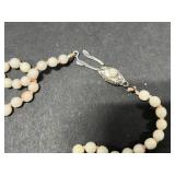 Collection of Vintage Coral and Pearl Jewelry - 4 Necklaces, Brooch, and Earrings