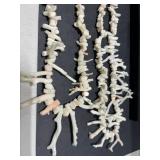 Collection of 5 Vintage Coral Bead Necklaces Red and White