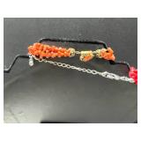 Collection of Coral and Bead Necklaces with Vintage Clasps