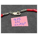 Collection of Coral and Bead Necklaces with Vintage Clasps