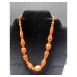 Collection of Coral and Bead Necklaces Including Multi-Strand, Branch, and Silver Accents