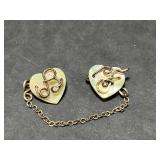 Jewelry Collection: 1928 Sandy Heart Necklace, Fish Brooch, Heart Pins, Bracelets, Hoop Earrings