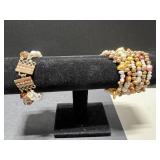 Jewelry Collection: 1928 Sandy Heart Necklace, Fish Brooch, Heart Pins, Bracelets, Hoop Earrings