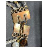 Jewelry Collection: 1928 Sandy Heart Necklace, Fish Brooch, Heart Pins, Bracelets, Hoop Earrings