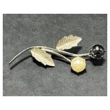 Vintage Pearl Jewelry Set with Multistrand Necklace, Tiger Eye Sweater Guard, and Bracelet