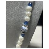 Lot of Pearl Necklaces, Earrings, Sterling Bracelet, Gold Tone Bracelet and Pendant