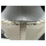 Lot of Pearl Necklaces, Earrings, Sterling Bracelet, Gold Tone Bracelet and Pendant