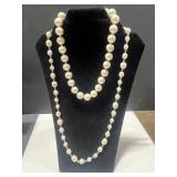Lot of Pearl Necklaces, Earrings, Sterling Bracelet, Gold Tone Bracelet and Pendant