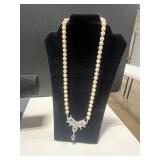 Vintage Pearl and Shell Jewelry Set with Necklace, Bracelets, and Earrings