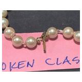 Collection of Imitation Pearl Necklaces and Bracelet