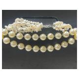 Collection of Imitation Pearl Necklaces and Bracelet