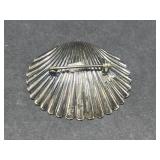 Sterling Silver Shell Jewelry Set with Necklace, Brooch, Pill Box and Abalone Bracelets