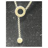 Collection of Sterling Silver Jewelry Including Dolphin Necklace, Anchor Pendants, and Cuff Bracelet