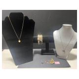 Sterling Silver US Navy Jewelry Lot: Necklaces, Bracelets, Pins, and Charms