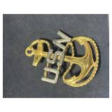 Sterling Silver US Navy Jewelry Lot: Necklaces, Bracelets, Pins, and Charms