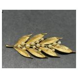 Vintage Jewelry Collection - Trifari Leaf Brooch, Seahorse Pin, Earrings, and More