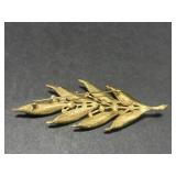Vintage Jewelry Collection - Trifari Leaf Brooch, Seahorse Pin, Earrings, and More