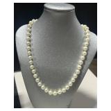 Jewelry Set with Faux Pearl Necklaces, Bracelets, Shell Earrings, and Heart Pendant Necklace