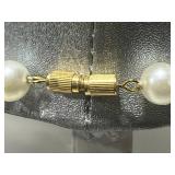 Jewelry Set with Faux Pearl Necklaces, Bracelets, Shell Earrings, and Heart Pendant Necklace