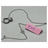 Jewelry Set with Faux Pearl Necklaces, Bracelets, Shell Earrings, and Heart Pendant Necklace