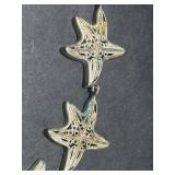 Collection of Sterling Silver Jewelry: Pearl Necklaces, Starfish Bracelet, and Owl Brooch