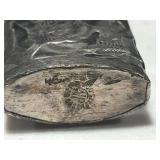 Vintage Jewelry Lot with Sterling Perfume Bottle, Shell Necklaces, and Flower Brooch