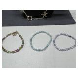 Assorted Jewelry Lot with Necklaces and Beaded Bracelets