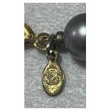 Set of 4 Beaded and Pearl Necklaces with Gold, Cream, and Gray Tones