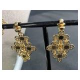 Collection of Vintage Gold-Tone Jewelry Including S. Coventry Necklace and Earrings