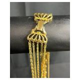 Collection of Vintage Gold-Tone Jewelry Including S. Coventry Necklace and Earrings